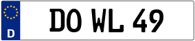 Trailer License Plate